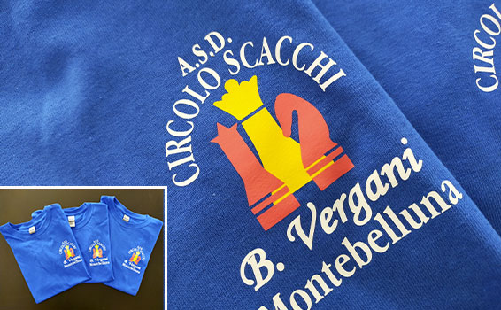 Maglie personalizzate del Circolo degli Scacchi di Montebelluna