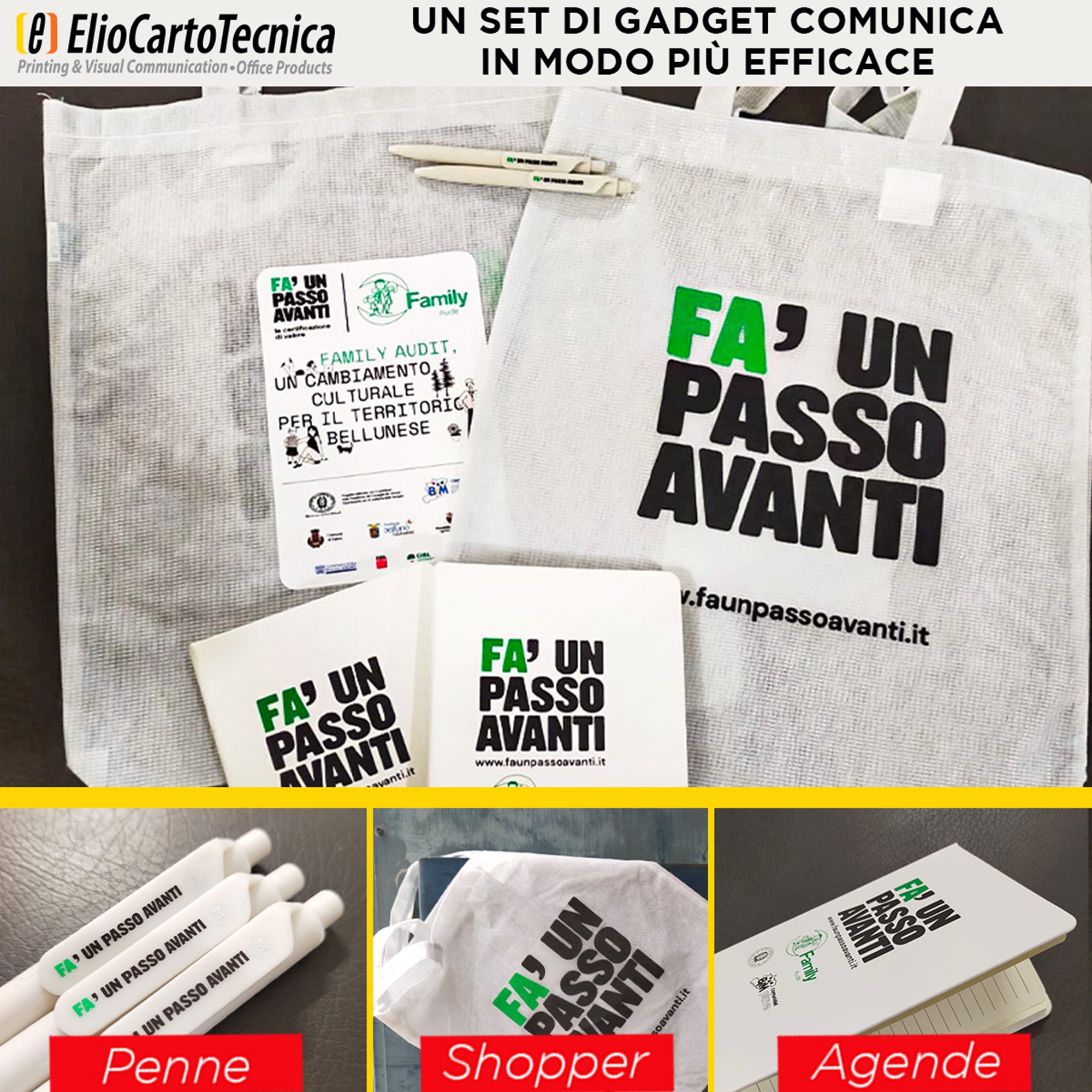 Un set di gadget comunica in modo più efficace